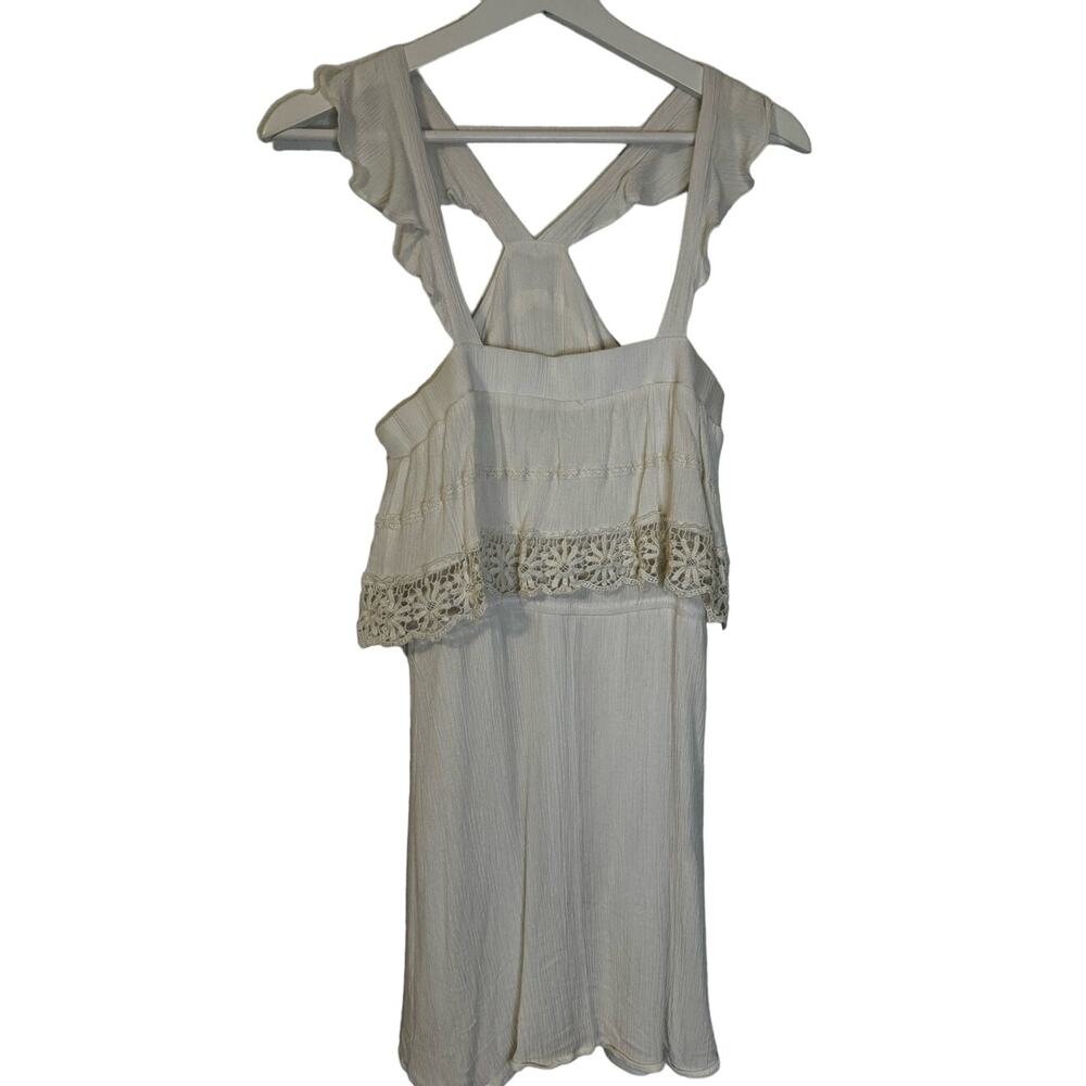 Entro Dress White Ivory Lace Sundress Size Small‎